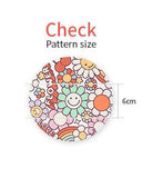 Lovely Smile Flower patterned Fabric made in Korea by the Half Yard