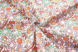 Lovely Smile Flower patterned Fabric made in Korea by the Half Yard