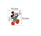 Disney Minnie Mouse Retro Name Cotton Antibiosis Fabric printed in Korea by the Half Yard