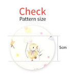 Flower with Little Yellow Chick Patterned Fabric made in Korea by Half Yard Digital Textile Printing