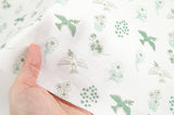 Animal Morning Calm Bird patterned OEKO-TEX® Fabric, Made in Korea by the Half Yard