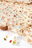 Bakery Bear Cookie Patissier Bear Patterned Fabric, Cute, sewing, Quilt made in Korea Half Yard