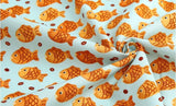 Bungeoppang Taiyaki Patterned Fabric made in Korea by the Half Yard  DTP(Digital Textile Printing)