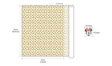 韓国製のディズニーのかわいいミニーマウスの花柄生地（半ヤード）