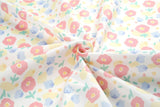 Fluer Mignonne Pastel Flower Patterned Fabric made in Korea by Half Yard Digital Textile Printing