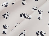 Day of Panda Cute Panda Bear Pattern Fabric made in Korea by the Half Yard