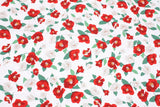 Camellia Flower Fabric made in Korea by the Half Yard