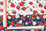 Camellia Flower Fabric made in Korea by the Half Yard