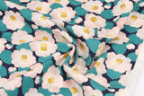 Kobayashi Camellia Flower Ripple Fabric made in Japan by the Half Yard