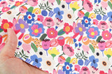 Colorful Flower Friends Amitie Fabric made in Korea by the Half Yard