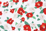 Camellia Flower Fabric made in Korea by the Half Yard