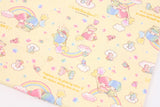 Sanrio Little Twin Star Kiki&Lala Dream World Oxford Fabric printed in Japan by the Half Yard