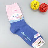 6 Pairs of Sanrio Characters Charming Patterned Half-Crew Socks Women's Socks made in Korea