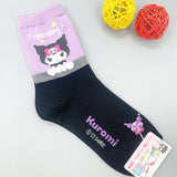 6 Pairs of Sanrio Characters Charming Patterned Half-Crew Socks Women's Socks made in Korea
