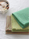 Spring Color Check Patterned Bio-washed Fabric made in Korea by the Yard 36" x 64" or 90 x 164cm