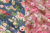 Floral & Bird Garden Antique patterned Fabric Flower Fabric made in Korea by the Half Yard