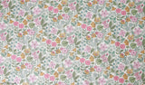 Flower Blooming Garden Patterned Fabric, Cute, Kids, Sewing, Quilt made in Korea by the Half Yard