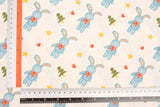 Rabbit Doll Patterned 40s Fabric made in Korea by the Yard 36" x 58" or 90 x 145cm