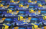 Famous Painting Pattern Series Vincent van Gogh Cotton Fabric made in Korea by the Half Yard