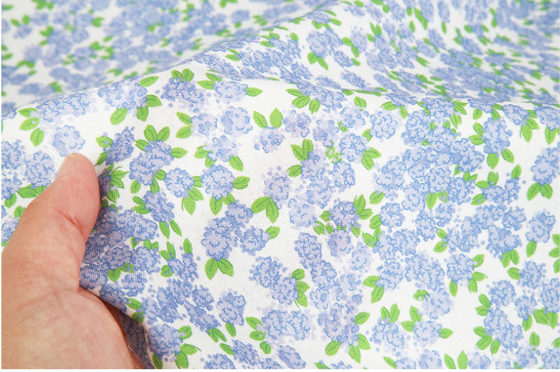 Wild Flower patterned OEKO-TEX® Fabric, Floral Fabric made in Korea by the Half Yard